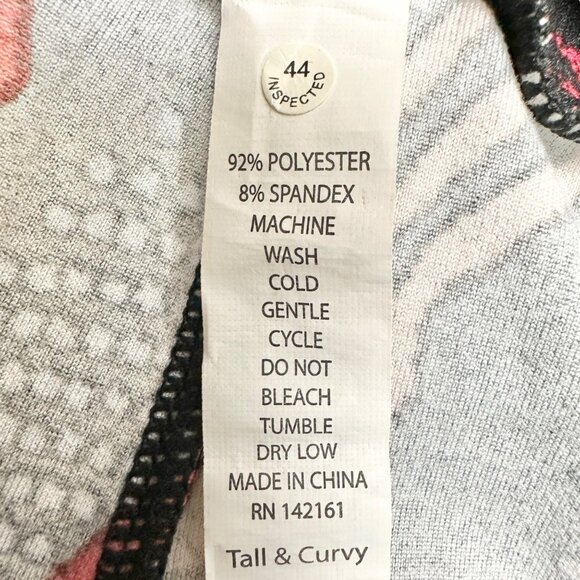 LuLaRoe Leggings Womens Tall and Curvy Black USA Flags Patriotic Americana - Picture 5 of 7